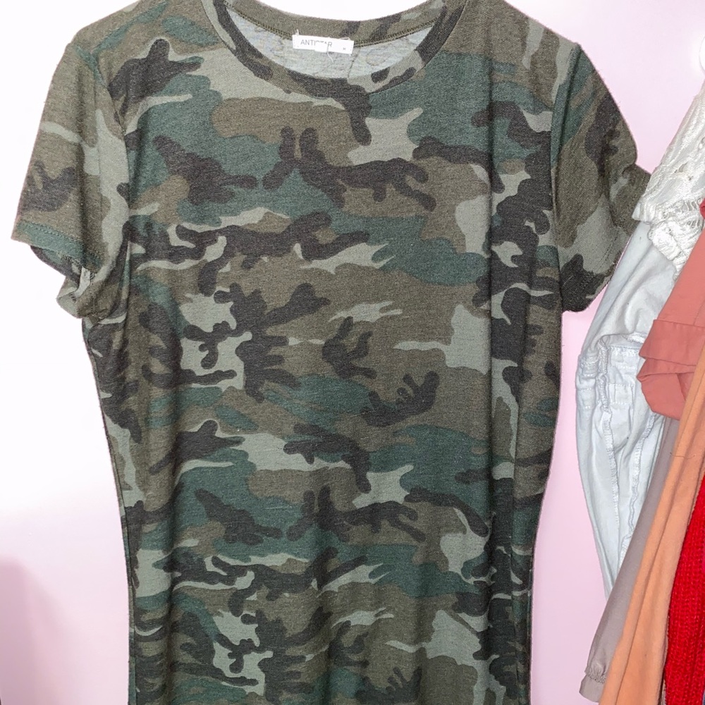 Camo T-Shirt Dress